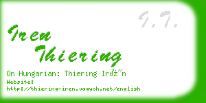 iren thiering business card